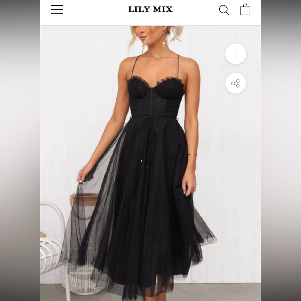 Black Tule Dress